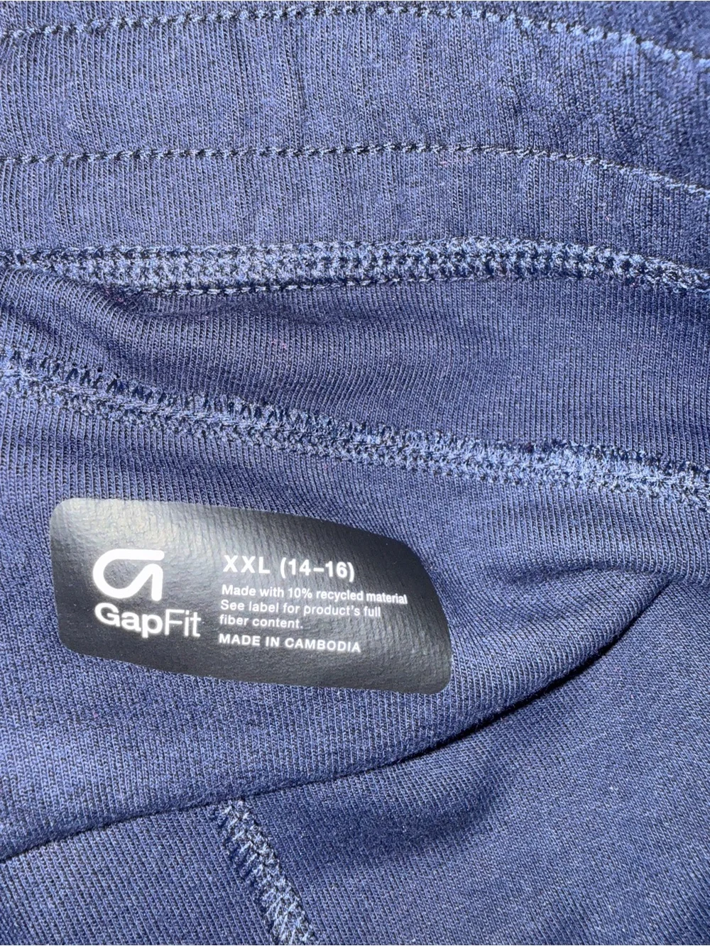 NWT-Gap Kids Navy Active Drawstring Shorts - size XXL
